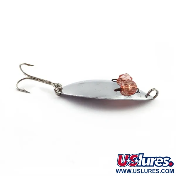 Herter's Glass Eye Spoon, нікель/червоні очі, 11, блесна коливалка (колебалка) #23555