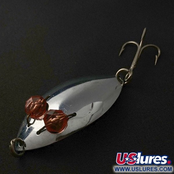  Herter's Glass Eye Spoon, нікель/червоні очі, 11, блесна коливалка (колебалка) #23555
