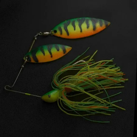 Double Willow Blade spinnerbait, Fire tiger, 25, блешня оберталка (вертушка) #23567