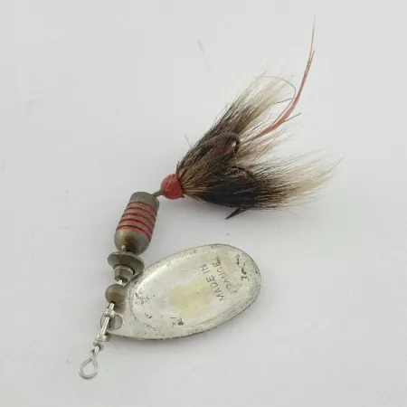 Mepps Aglia 3 dressed (з хвосту білки) 1960-х років, silver, 7,3, блешня оберталка (вертушка) #23570