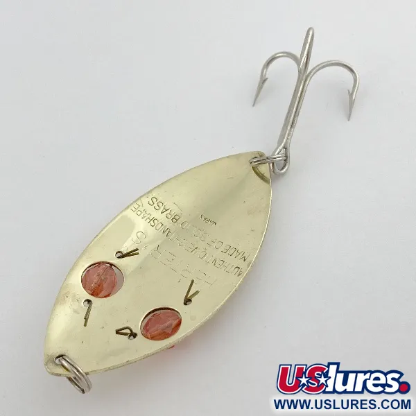 Herter's Glass Eye Spoon, нікель/червоні очі, 21, блесна коливалка (колебалка) #23575
