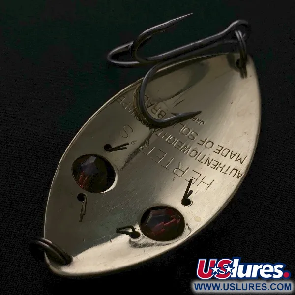 Herter's Glass Eye Spoon, нікель/червоні очі, 21, блесна коливалка (колебалка) #23575