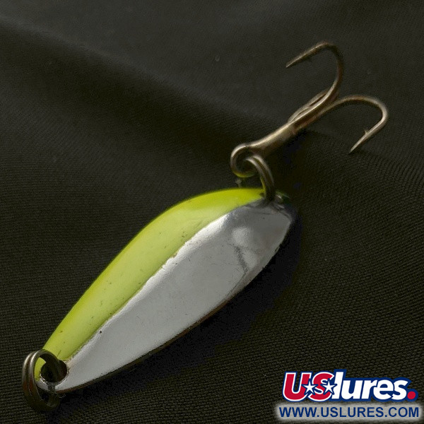 Glen Evans Glen L Evans Shag Spoon, nickel/green, 7, блесна коливалка (колебалка) #23578