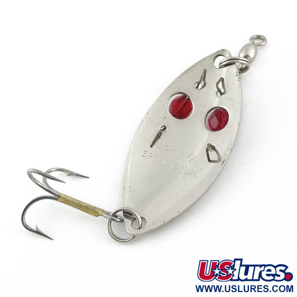 Red Eye Lures Red eye Junior, нікель/червоні очі, 10, блесна коливалка (колебалка) #23639