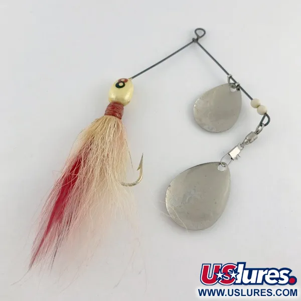   GRASSL’S DOUBLE OO Spinnerbait, silver, 14, блешня оберталка (вертушка) #23653