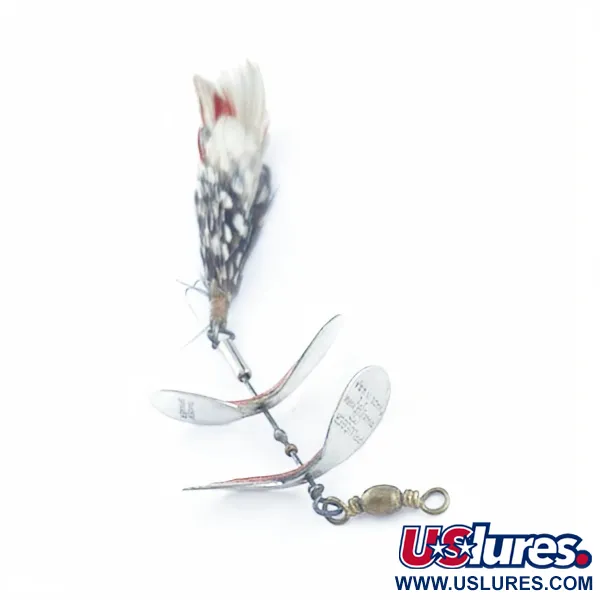 Pflueger Tandem Spinner 1, нікель/червоний, 10, блешня оберталка (вертушка) #23655