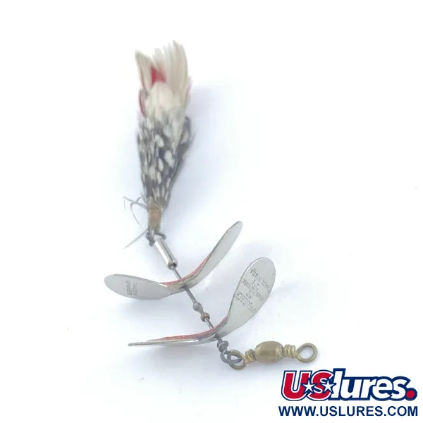 Pflueger Tandem Spinner 1, нікель/червоний, 10, блешня оберталка (вертушка) #23655