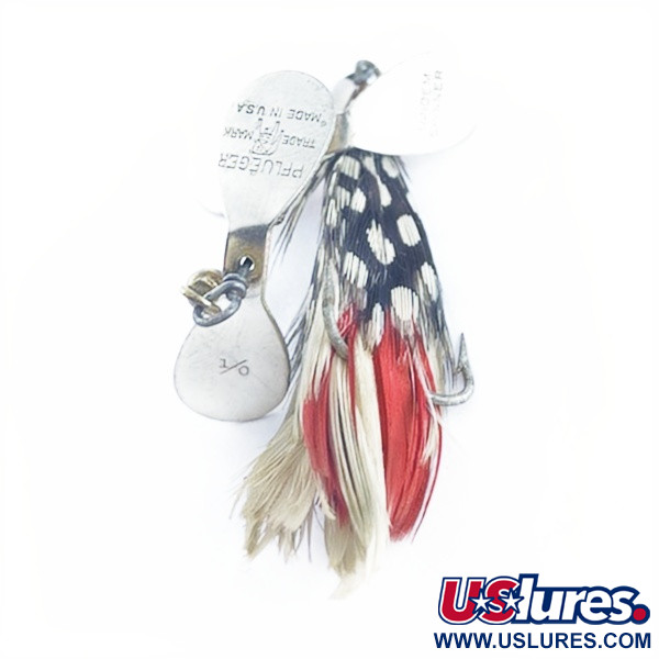  Pflueger Tandem Spinner 1, нікель/червоний, 10, блешня оберталка (вертушка) #23655