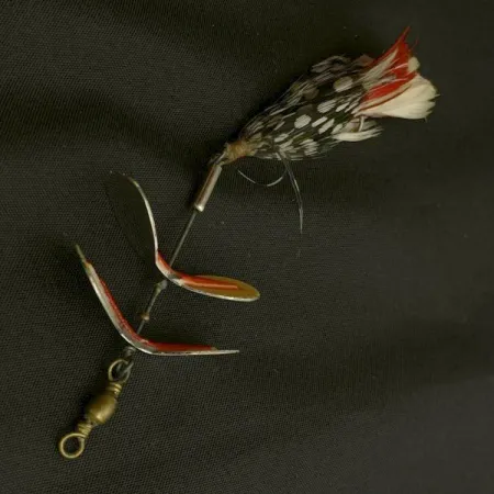 Pflueger Tandem Spinner 1, нікель/червоний, 10, блешня оберталка (вертушка) #23655