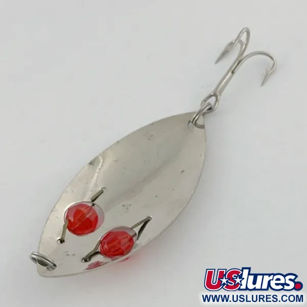  Kmart Kresge, нікель/червоні очі, 10, блесна коливалка (колебалка) #23669