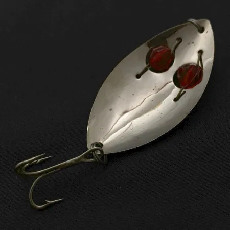 Kmart Kresge, нікель/червоні очі, 10, блесна коливалка (колебалка) #23669