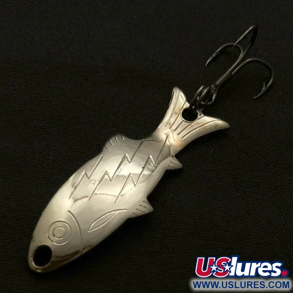 Atlantic Lures Golden Wobble-Fish, нікель, 5, блесна коливалка (колебалка) #23671