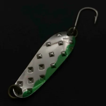 Luhr Jensen Alpena Diamond, нікель/зелений, 7, блесна коливалка (колебалка) #23711