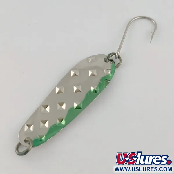  Luhr Jensen Alpena Diamond, нікель/зелений, 7, блесна коливалка (колебалка) #23711