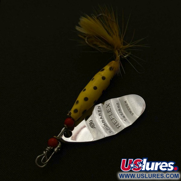  Abu Garcia Spinnaren Reflex, nickel/yellow, 7, блешня оберталка (вертушка) #23714