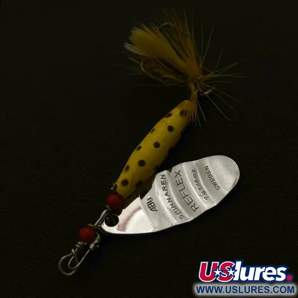 Abu Garcia Spinnaren Reflex, nickel/yellow, 7, блешня оберталка (вертушка) #23714