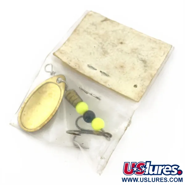 BAKER'S BAITS Baker's Spot Chek Spinner, латунь/шартрез, 7, блешня оберталка (вертушка) #23842