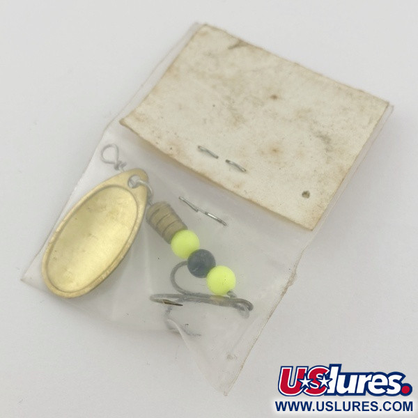 BAKER'S BAITS Baker's Spot Chek Spinner, латунь/шартрез, 7, блешня оберталка (вертушка) #23842