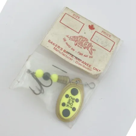 Baker's Bait Baker's Spot Chek Spinner, латунь/шартрез, 7, блешня оберталка (вертушка) #23842