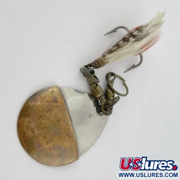 W.T. J. Lowe Lowe's Star Colorado Spinner 4 №5823 (1890-x років, нікель/латунь, 7, блешня оберталка (вертушка) #23847