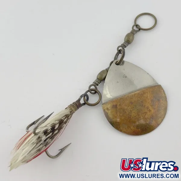 W.T. J. Lowe Lowe's Star Colorado Spinner 4 №5823 (1890-x років, нікель/латунь, 7, блешня оберталка (вертушка) #23847