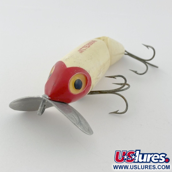  Fred Arbogast Jitterbug Jointed, red head, 14, воблер #23869