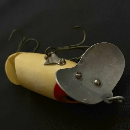 Fred Arbogast Jitterbug Jointed, red head, 14, воблер #23869