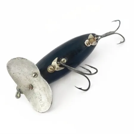 Fred Arbogast Jitterbug Early Bug Eye​ (1960-x років), Black, 14, воблер #23870