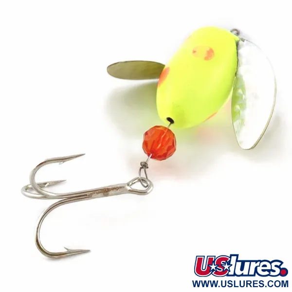 Yakima Bait Worden's Spin-n-Glo, помаранчевий/жовтий, 8, блешня оберталка (вертушка) #23888