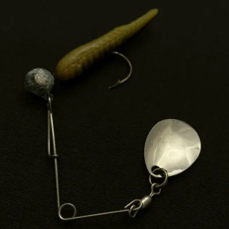 Johnson Beetle Spin, нікель/жовтий/білий, 5, блешня оберталка (вертушка) #23914