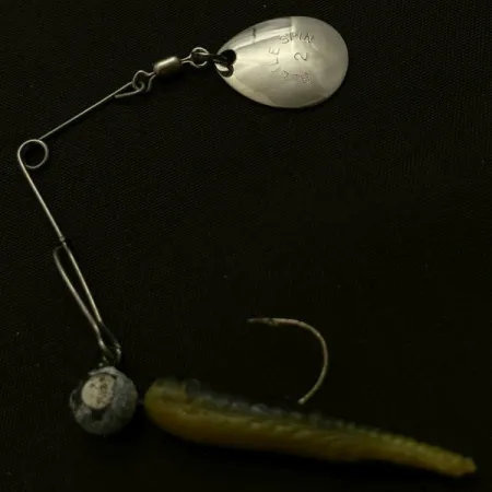 Johnson Beetle Spin, нікель/жовтий/білий, 5, блешня оберталка (вертушка) #23914