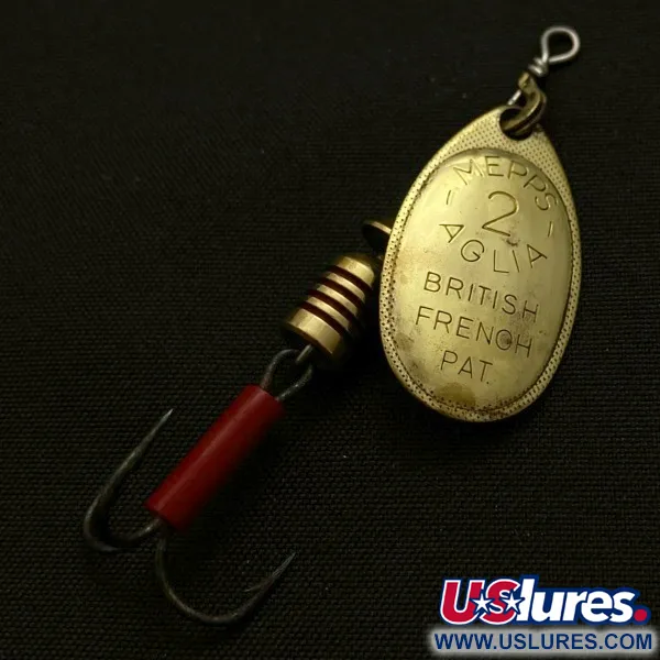 Mepps Aglia 2 (60 початок 70-x), золото, 4,5, блешня оберталка (вертушка) #23949