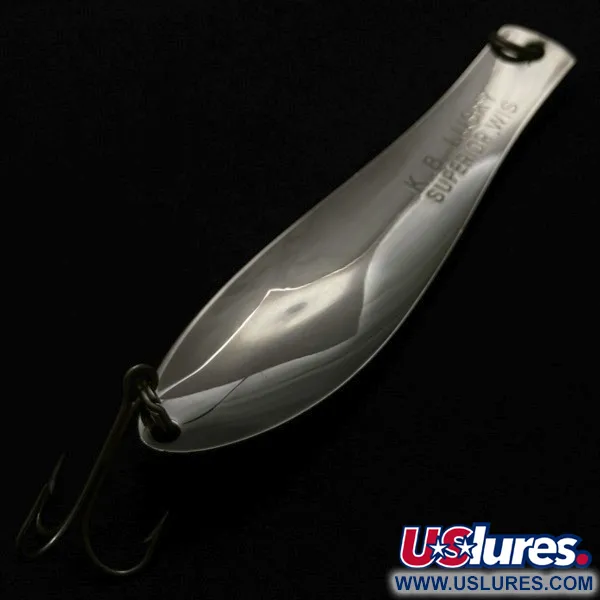 K-B Bait K-B Spoon Lucky Superior, нікель, 17, блесна коливалка (колебалка) #23976