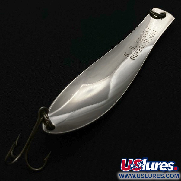 K-B Bait K-B Spoon Lucky Superior, нікель, 17, блесна коливалка (колебалка) #23976