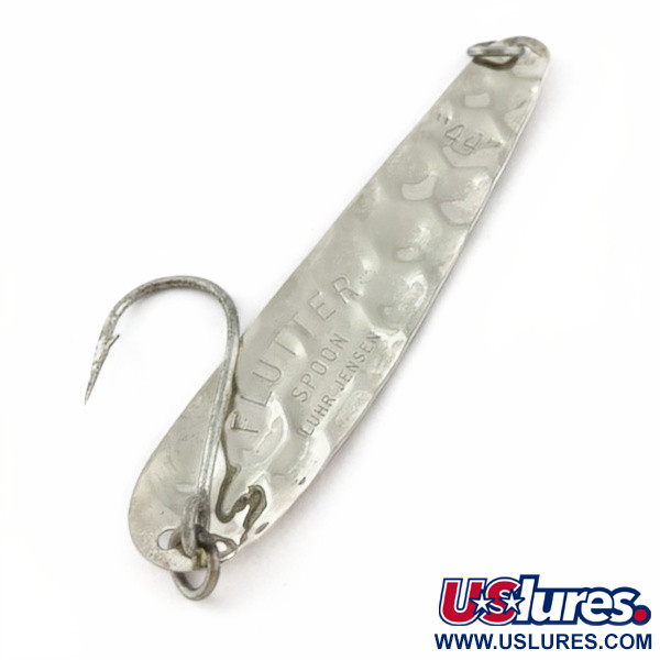  Luhr Jensen Flutter Spoon 44, нікель, 4, блесна коливалка (колебалка) #23985