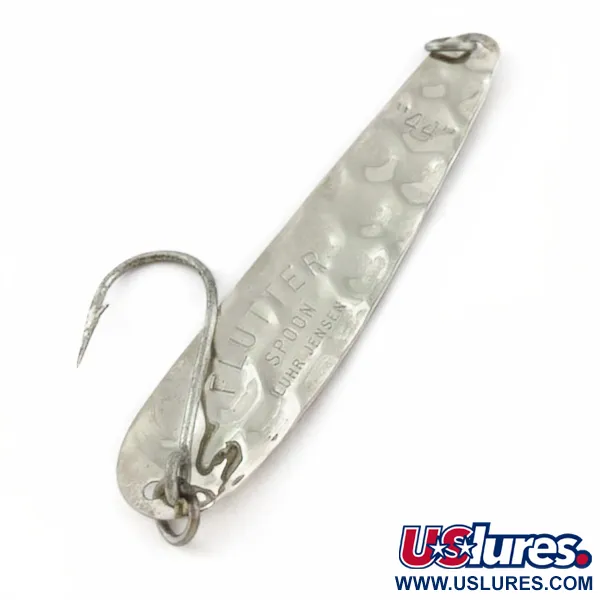  Luhr Jensen Flutter Spoon 44, нікель, 4, блесна коливалка (колебалка) #23985