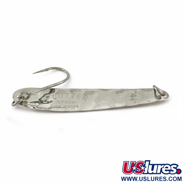  Luhr Jensen Flutter Spoon 44, нікель, 4, блесна коливалка (колебалка) #23985