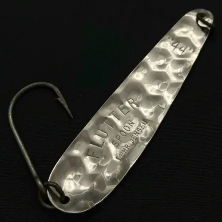 Luhr Jensen Flutter Spoon 44, нікель, 4, блесна коливалка (колебалка) #23985