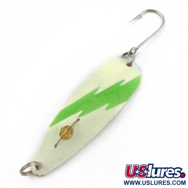 Red Eye Lures Red Eye Evil Eye Glow, нікель/білий/ Glow - світиться у темряві, 6, блесна коливалка (колебалка) #23986