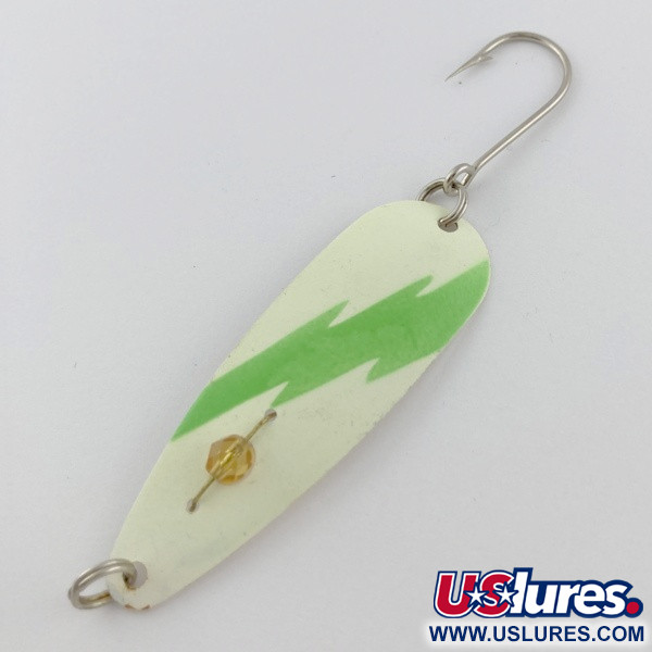 Red Eye Lures Red Eye Evil Eye Glow, нікель/білий/ Glow - світиться у темряві, 6, блесна коливалка (колебалка) #23986