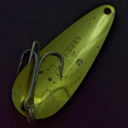 Len Thompson #2, червоний/золото, 28, блесна коливалка (колебалка) #24014