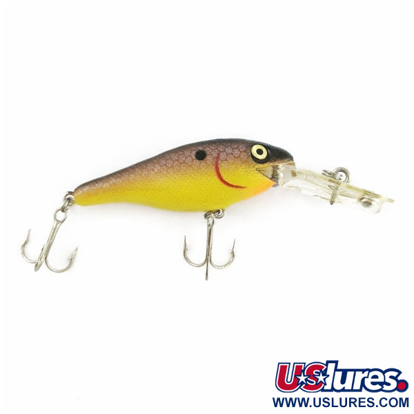  Rebel Double Deep Shad, brown/yellow, 5, воблер #24030
