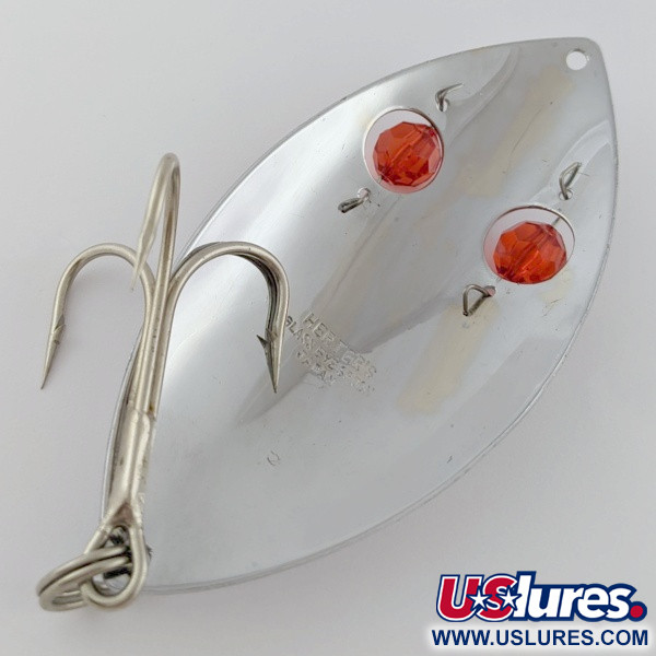  Herter's Glass Eye Spoon, нікель/червоні очі, 60, блесна коливалка (колебалка) #24036