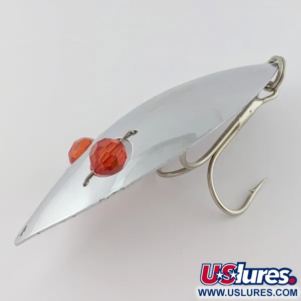  Herter's Glass Eye Spoon, нікель/червоні очі, 60, блесна коливалка (колебалка) #24036
