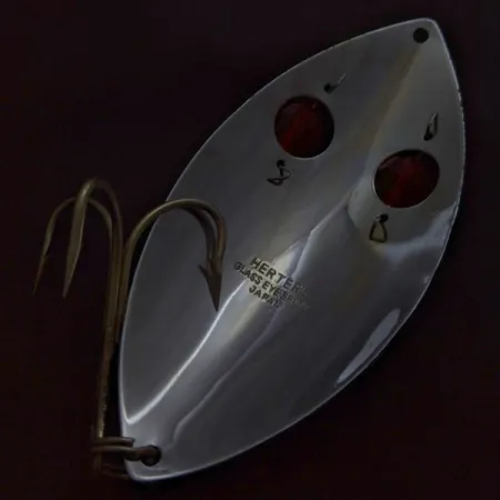 Herter's Glass Eye Spoon, нікель/червоні очі, 60, блесна коливалка (колебалка) #24036