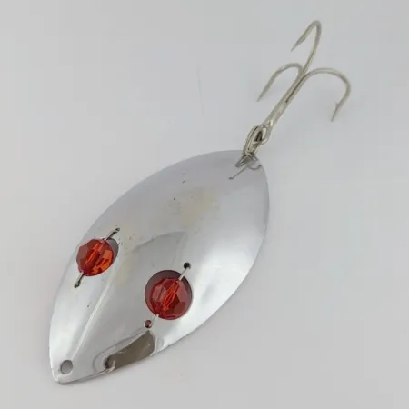 Herter's Glass Eye Spoon, нікель/червоні очі, 60, блесна коливалка (колебалка) #24036
