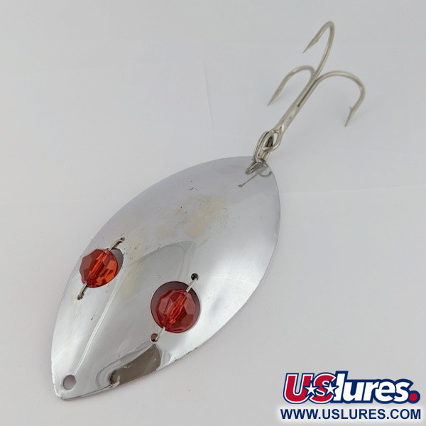  Herter's Glass Eye Spoon, нікель/червоні очі, 60, блесна коливалка (колебалка) #24036
