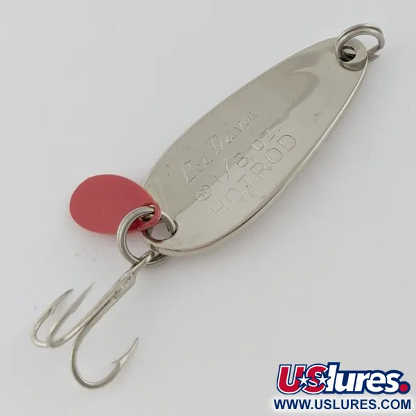  Les Davis Hotrod, nikiel/czerwony, 5, блесна коливалка (колебалка) #24072