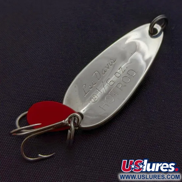  Les Davis Hotrod, nikiel/czerwony, 5, блесна коливалка (колебалка) #24072