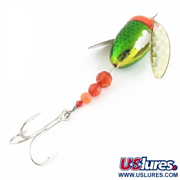 Yakima Bait Worden's Spin-n-Glo, green/red, 8, блешня оберталка (вертушка) #24082